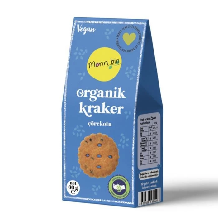 Monn Bio Organik Çörekotlu Kraker 60g