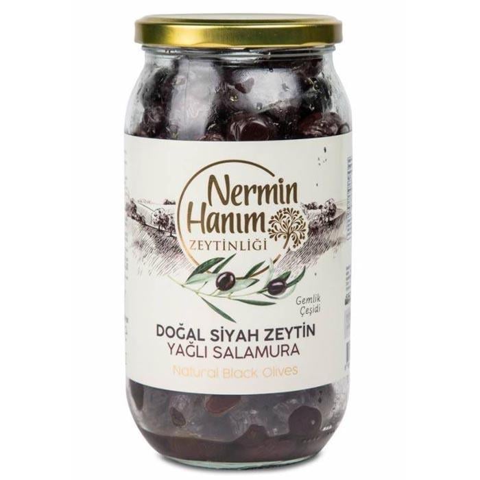 Nermin Hanım Siyah Zeytin - Yağlı Salamura 650g