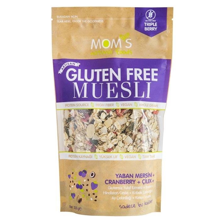 Moms Glutensiz Musli Yaban Mersini Çilek 300g