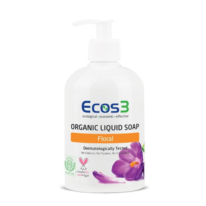 Ecos3 Organik Sıvı Sabun Floral 500ml