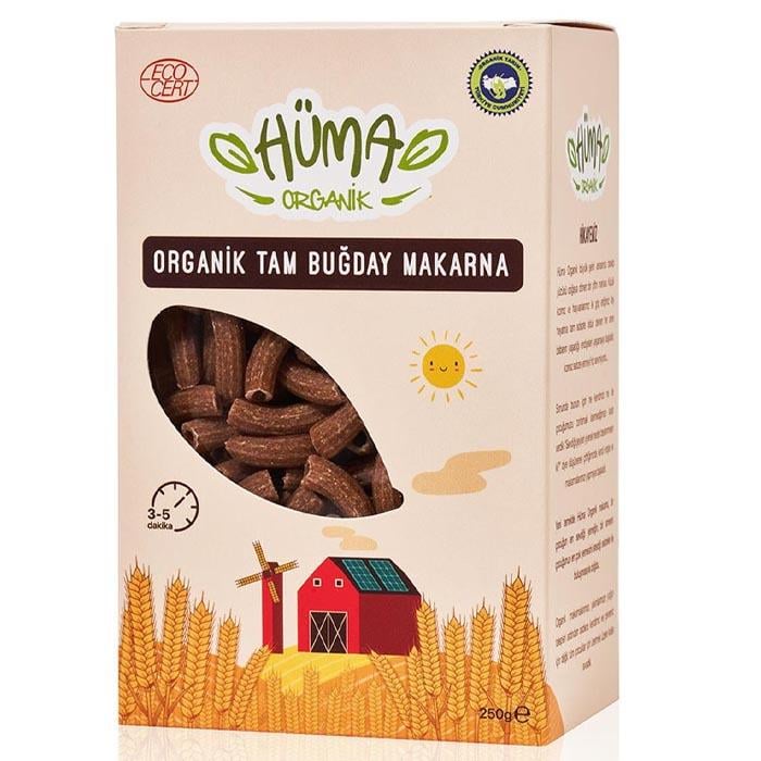 Hüma Organik Tam Buğdaylı Rigatoni Makarna 250g