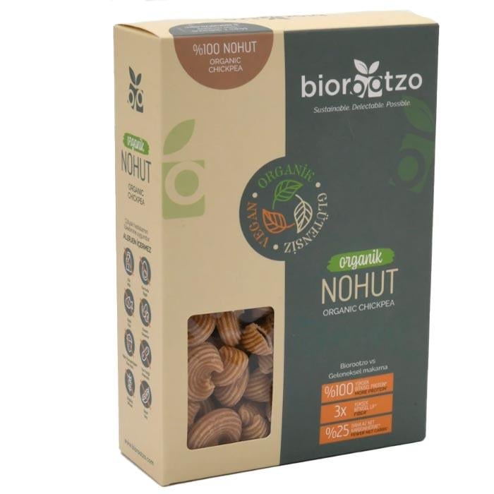 Biorootzo Organik Glütensiz Nohut Mantı Makarna 200g