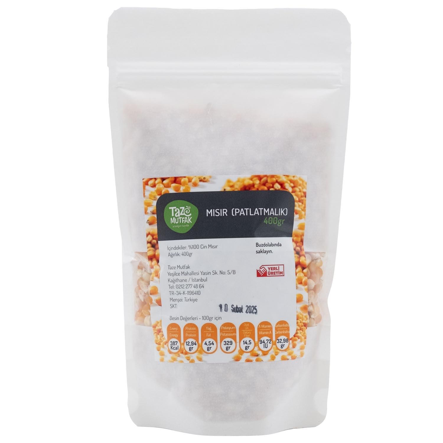 Taze Mutfak Patlatmalık Mısır 400g
