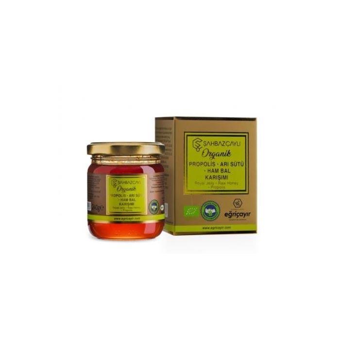 Eğriçayır Organik Arı Sütü-Bal-Propolis Karışımı 240g