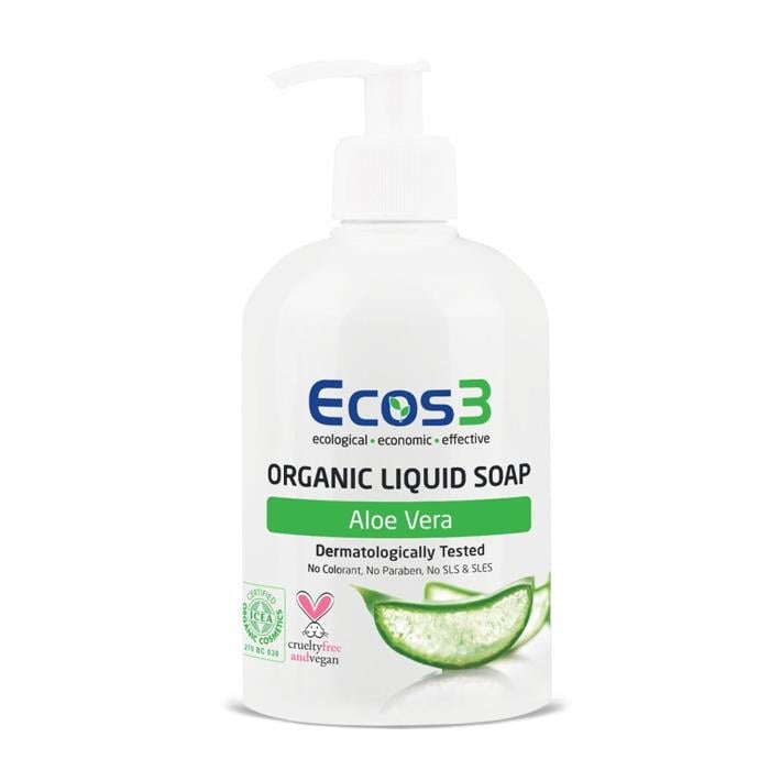Ecos3 Organik Sıvı Sabun Aloe Vera 500ml