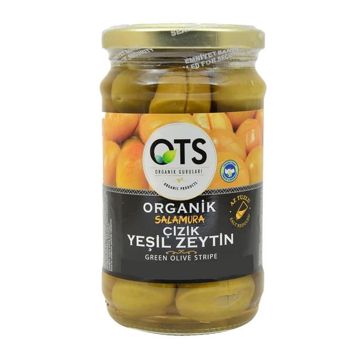 Ots Organik Salamura Yeşil Zeytin 600g