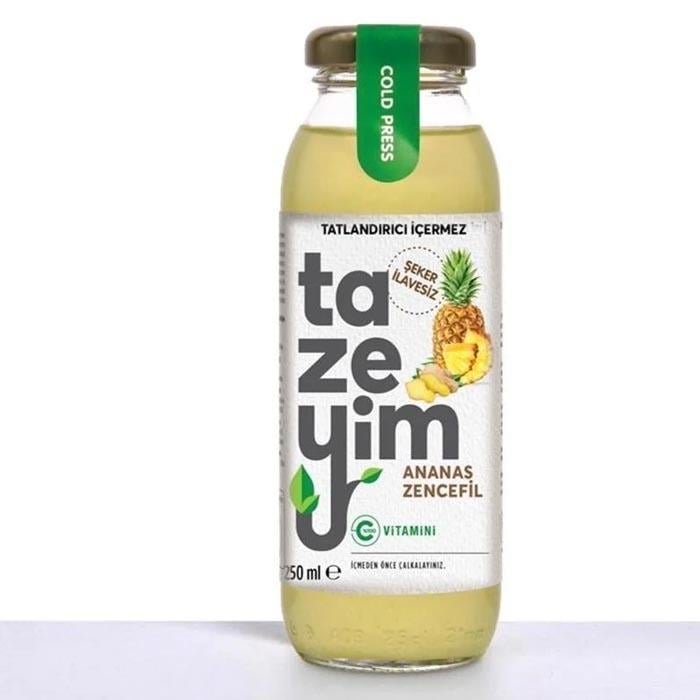 Tazeyim Ananas Zencefil Suyu 250ml