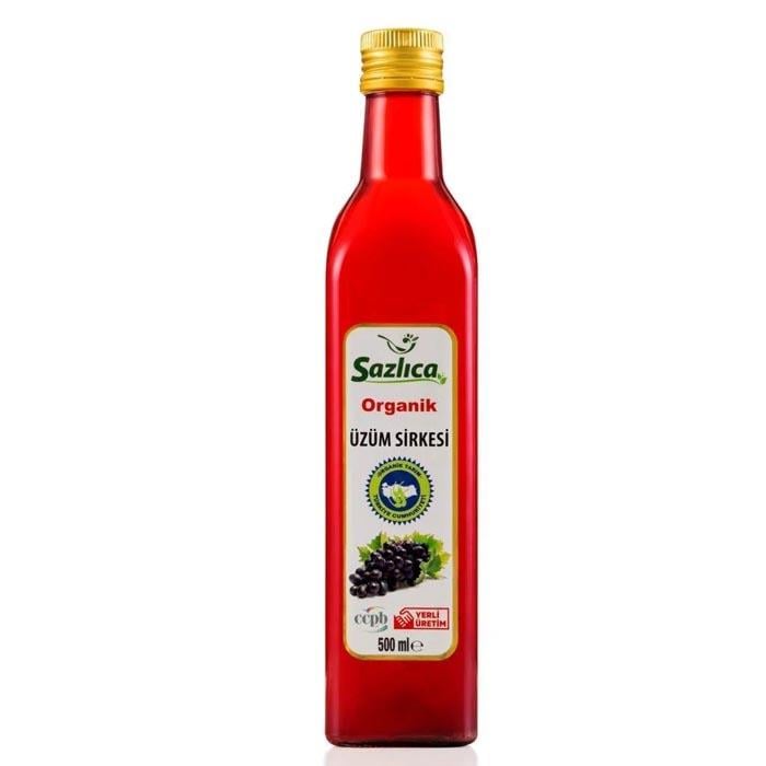 Sazlıca Organik Üzüm Sirkesi 500ml