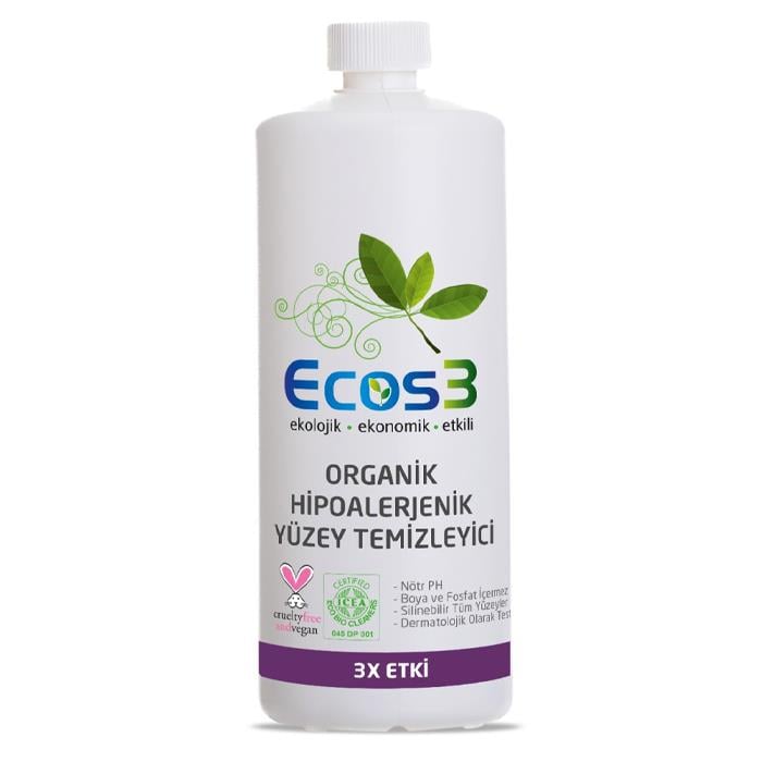 Ecos3 Organik Hipoalerjenik Yüzey Temizleyici 1000ml