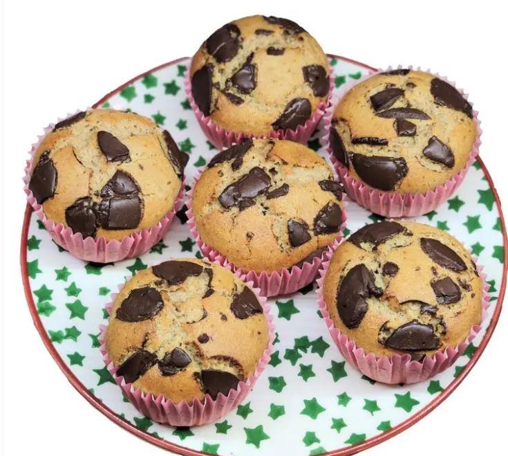 Taze Pastane Glütensiz Muffin Çikolata Parçacıklı - 2 adet