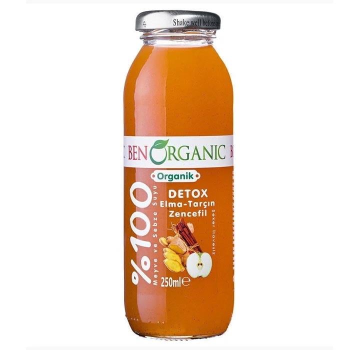 BenOrganic Detox Elma Tarçın Zencefil Meyve suyu 250ml
