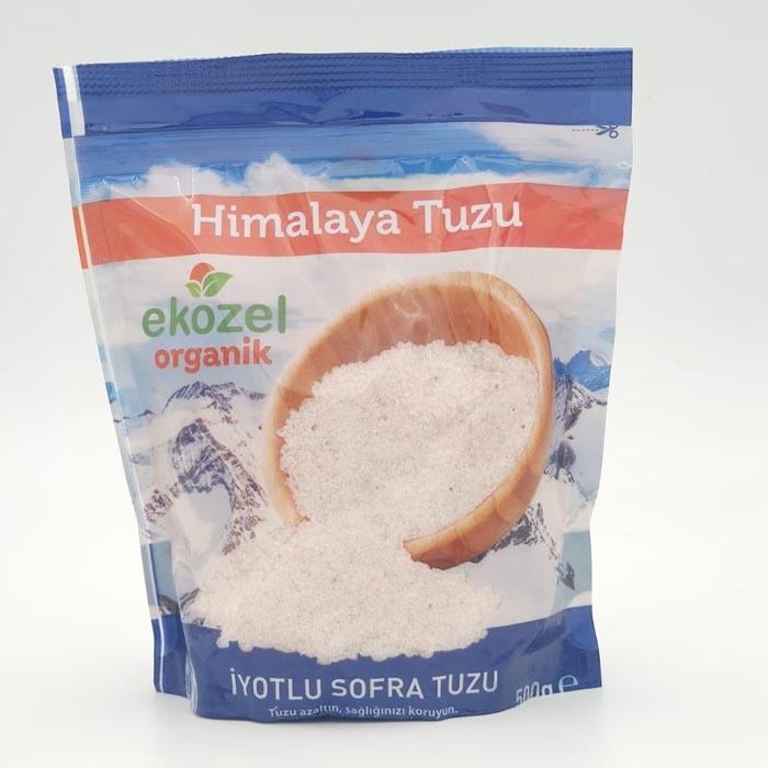 Ekozel Pembe Himalaya Tuzu İyotlu Öğütülmüş 500g