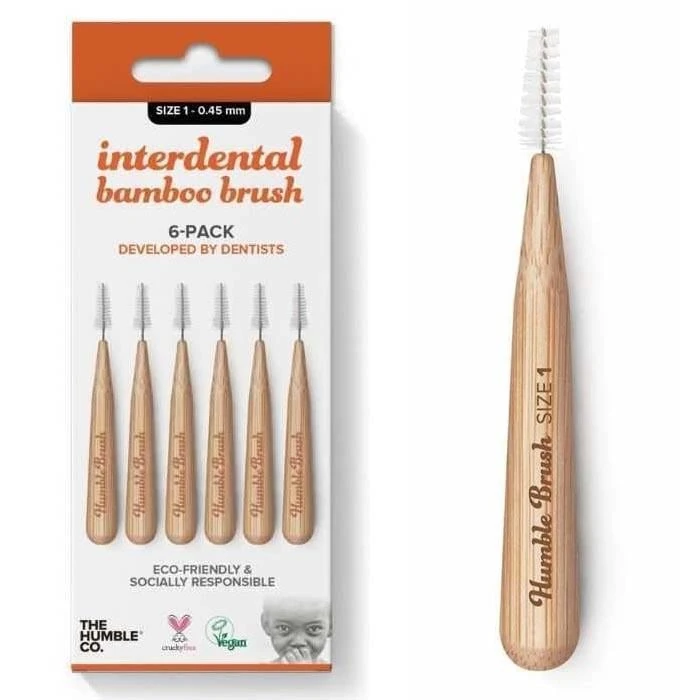 Humble Bamboo Arayüz Fırçası 1 (0,45mm) Turuncu - 6 adet