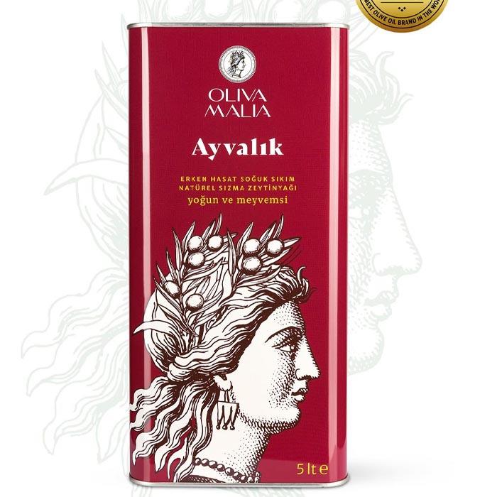 Olive Malia Ayvalık Serisi Natürel Sızma Zeytinyağı 5 lt
