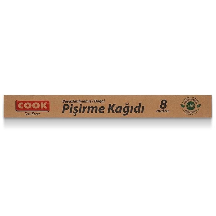 Cook Ağartılmamış Doğal Pişirme Kağıdı 8m
