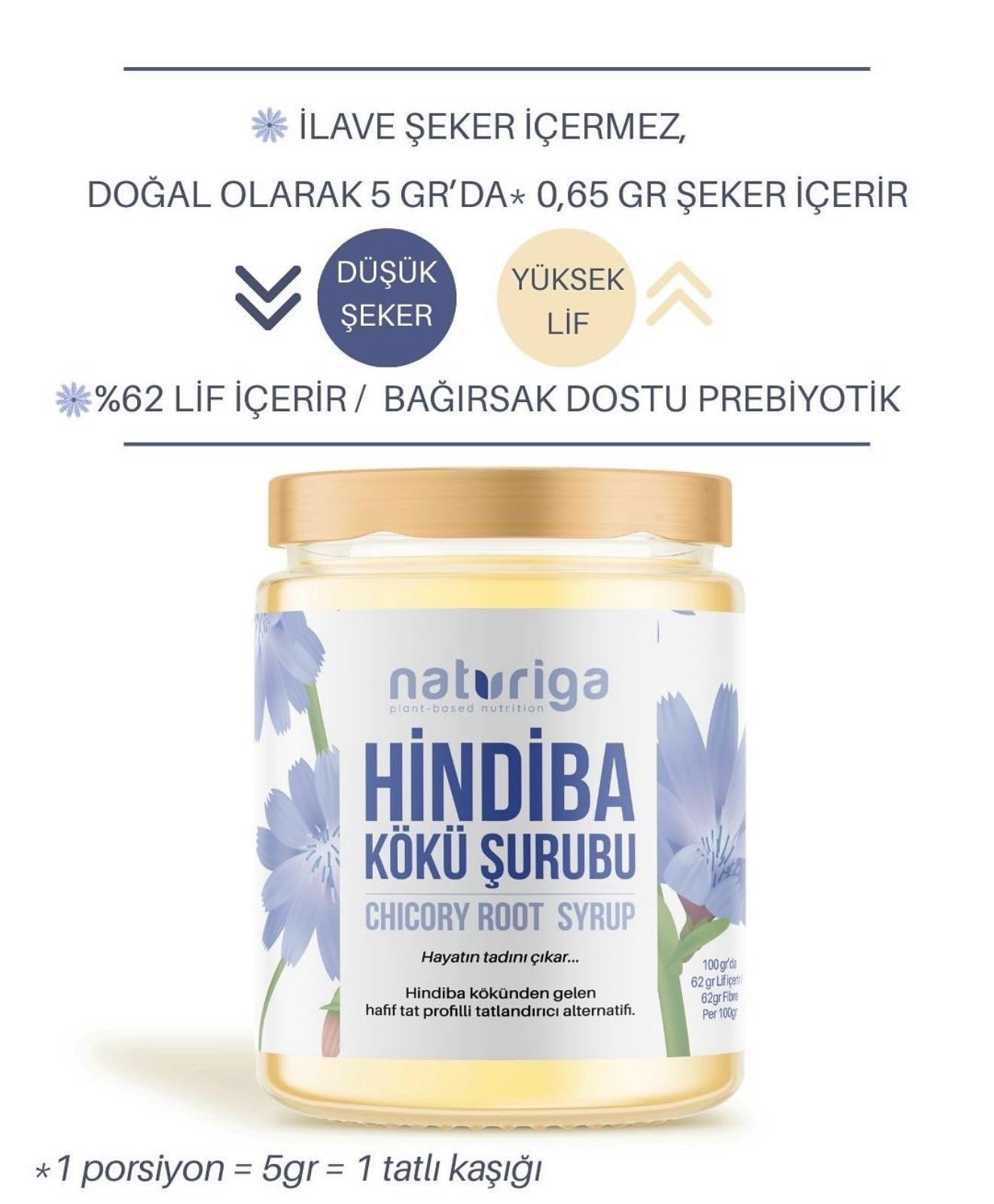Naturiga Hindiba Kökü Şurubu 200g