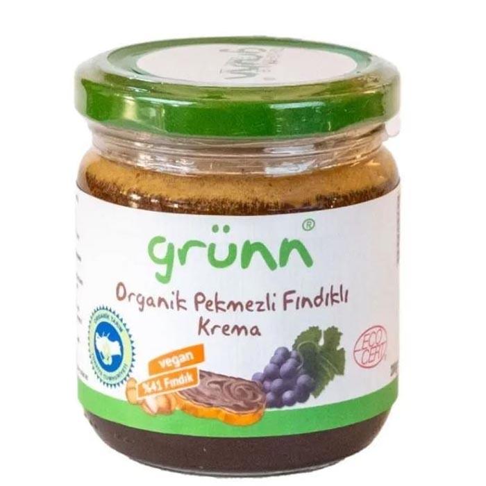 Grünn Organik Pekmezli Fındık Kreması 200g