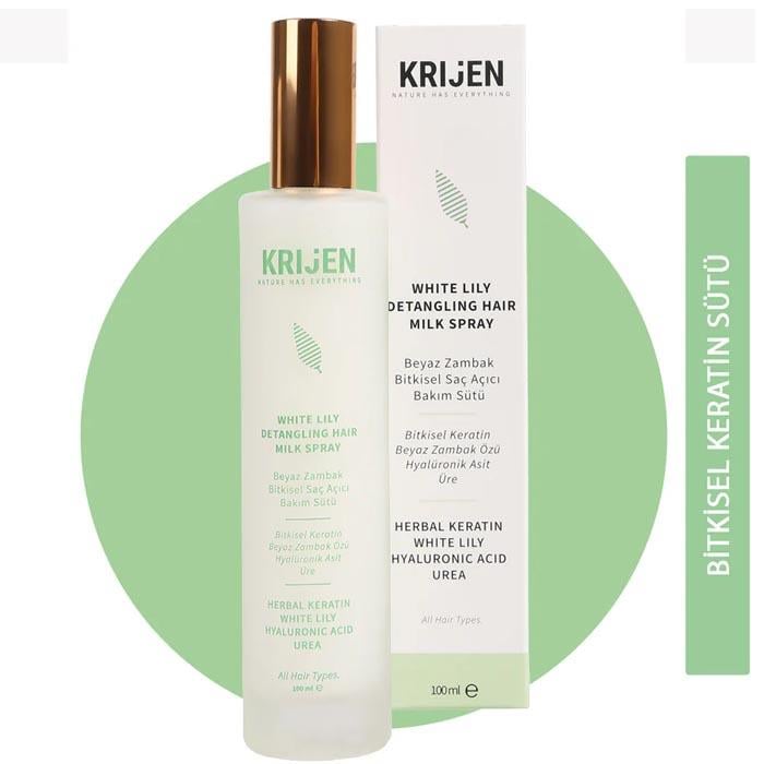 Krijen Bitkisel Saç Açıcı Bakım Sütü Beyaz Zambak 100ml