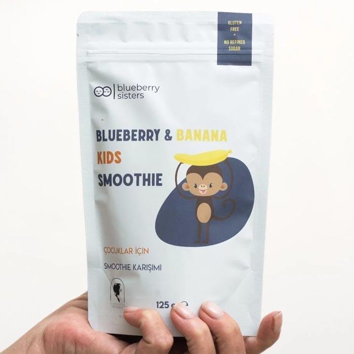 Blueberry Sisters Kids Smoothie Blueberry-Banana 125g