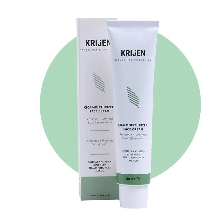 Krijen Cica + Aloe Vera Fermente Prebiyotik Kuru Cilt Yüz Kremi 50g