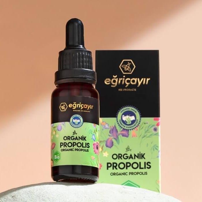 Eğriçayır Organik Propolis Damla - Alkol Bazlı - Yetişkin 20ml