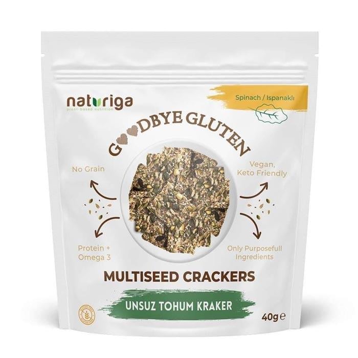 Naturiga Unsuz Tohum Kraker - Ispanaklı 40g