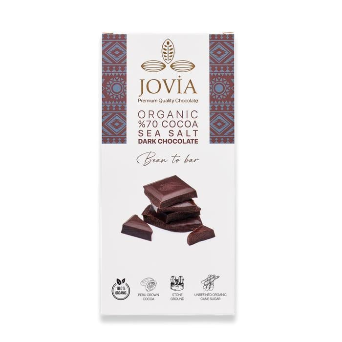 Jovia Organik %70 Bitter Deniz Tuzlu Çikolata 85g