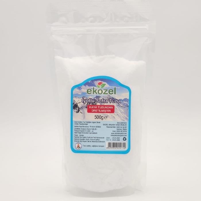 Ekozel Kaya Tuzu İyotlu Öğütülmüş 500g