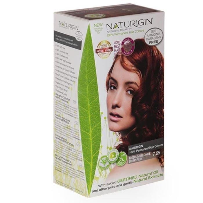 Naturigin Organik İçerikli Saç Boyası 7.55 Orta Alev Kızılı