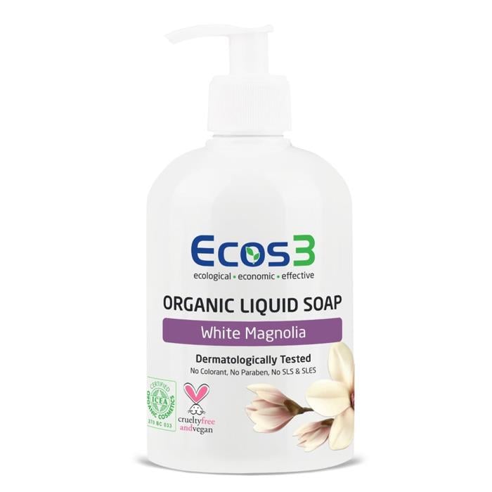 Ecos3 Organik Sıvı Sabun White Magnolia 500ml