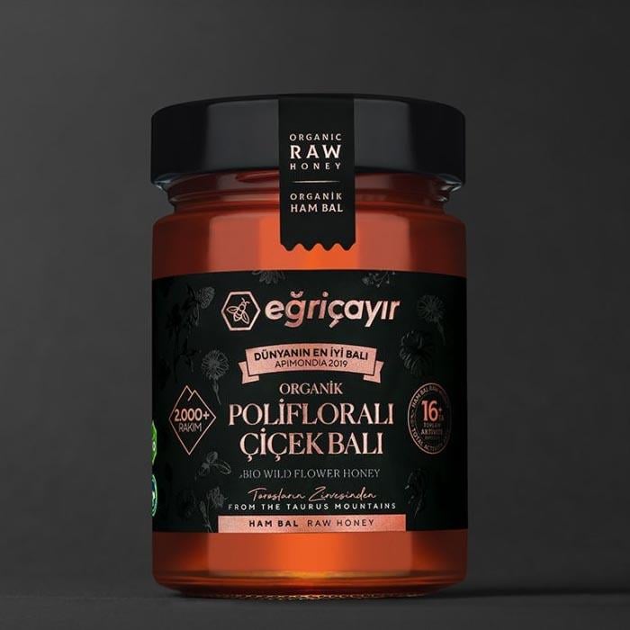 Eğriçayır Polifloralı Organik Çiçek Balı 450g