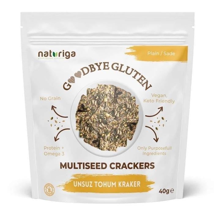 Naturiga Unsuz Tohum Kraker - Sade 40g