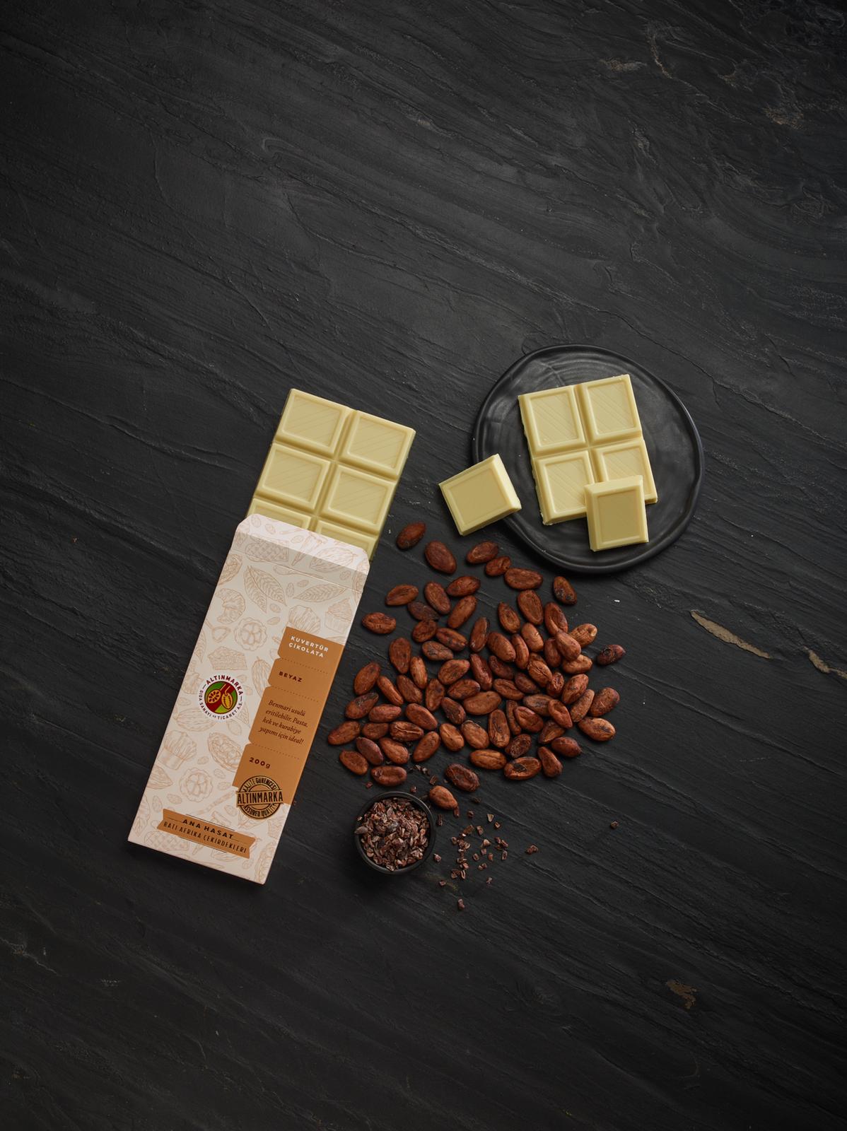 AltınMarka Beyaz Kuvertür Çikolata 200g