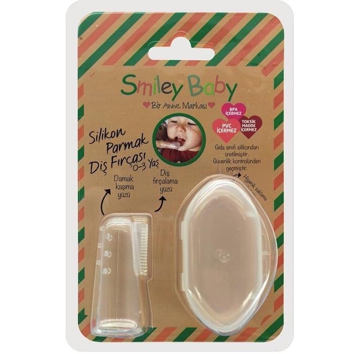 Biosmile Baby Silikon Parmak Diş Fırçası - Şeffaf