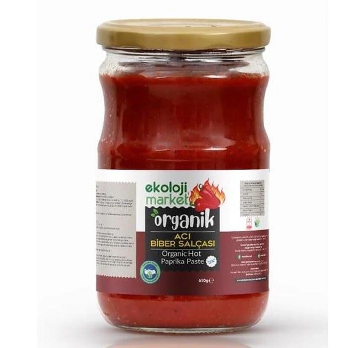Ekoloji Market Organik Acı Biber Salçası 610g