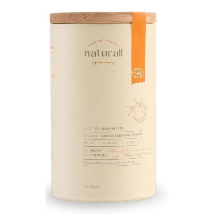 Naturall Organik Kabuksuz Kenevir Tohumu 200g