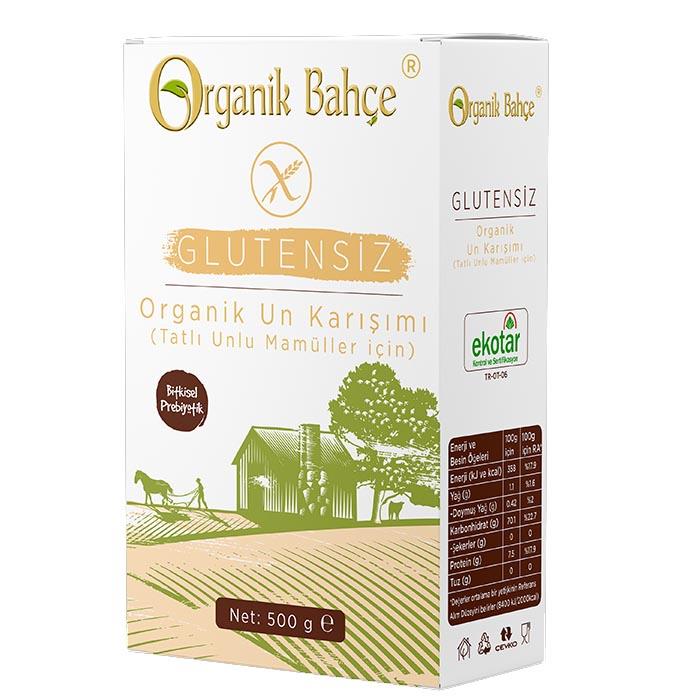 Organik Bahçe Organik Glutensiz Tatlı Unlu Mamüller için Un Karışımı 500g