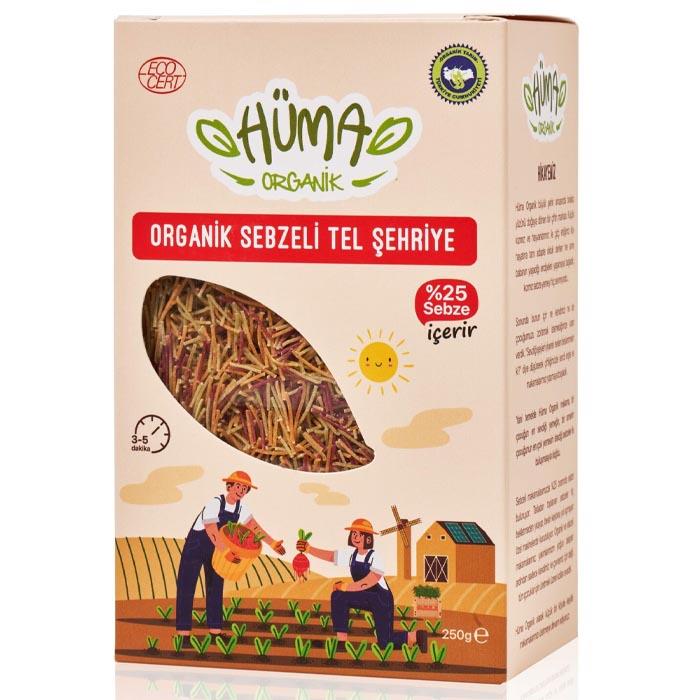 Hüma Organik Sebzeli Tel Şehriye 250g