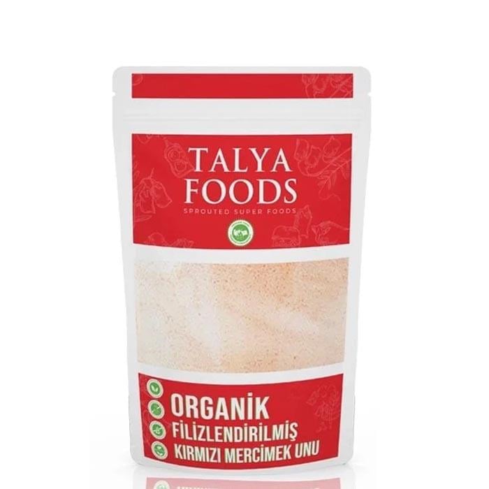 Talya Foods Organik Filizlendirilmiş Kırmızı Mercimek Unu 500g
