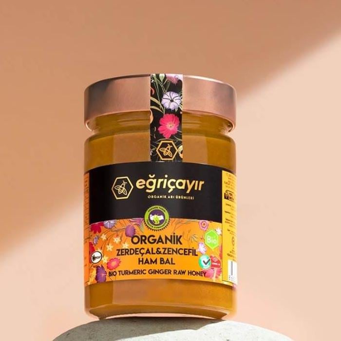 Eğriçayır Organik Zerdeçal - Zencefil ve Ham Bal Karışımı 415g