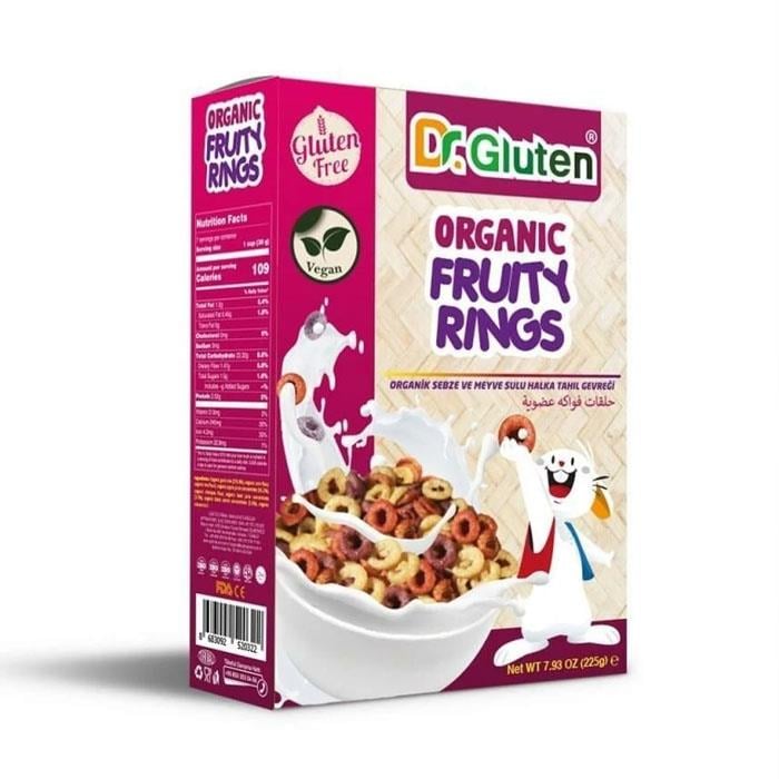 Dr Gluten Organik Halka Tahıl Gevreği 225g