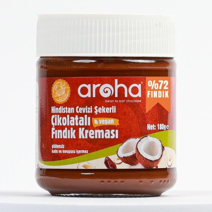 Aroha Çikolatalı Fındık Kreması - Hindistan Cevizi Şekerli 180g