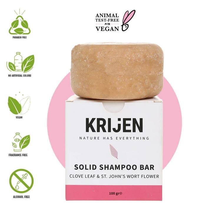 Krijen Katı Şampuan Karanfil & Kantaron 100g
