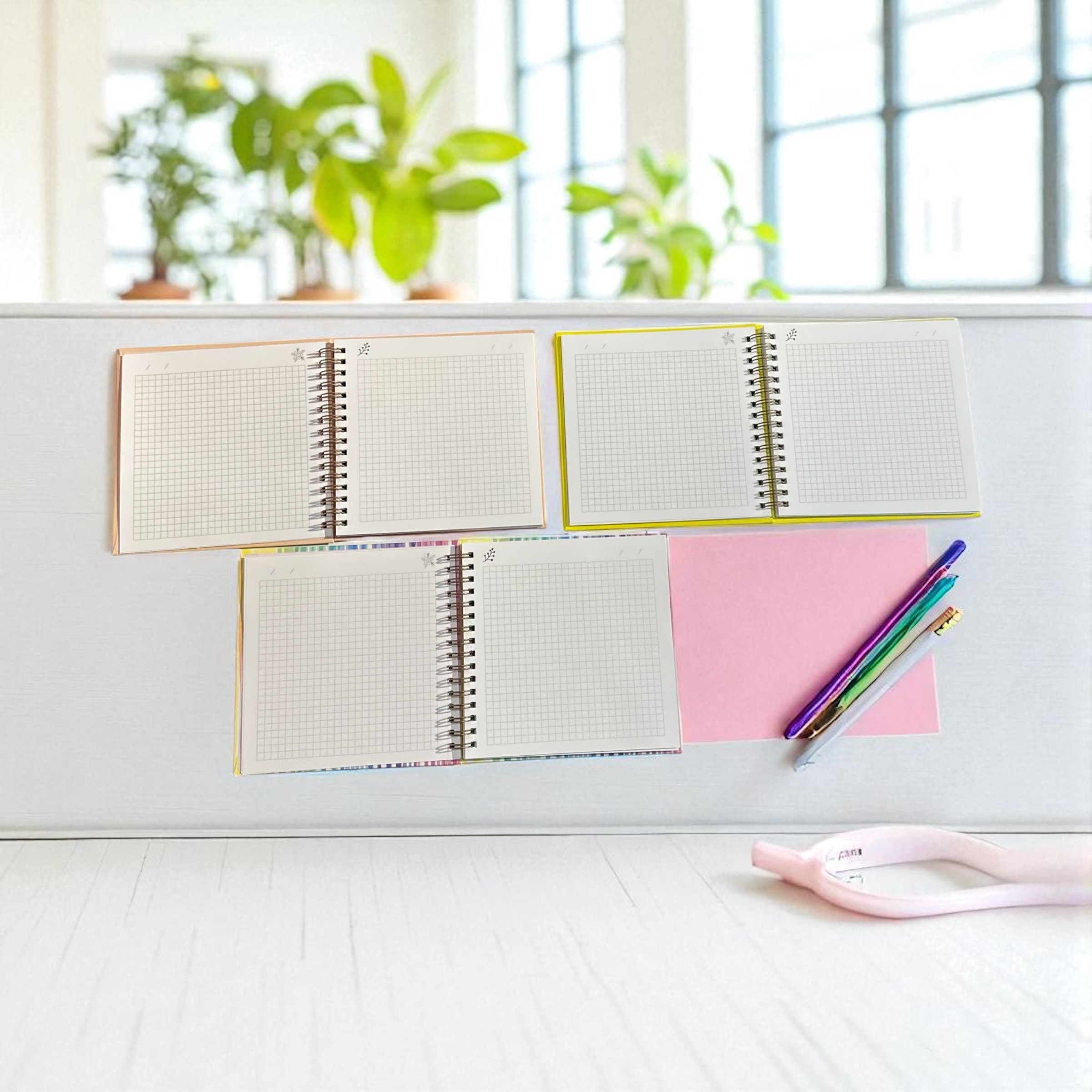 Flover Tasarım Sert Kapaklı Telli Defter