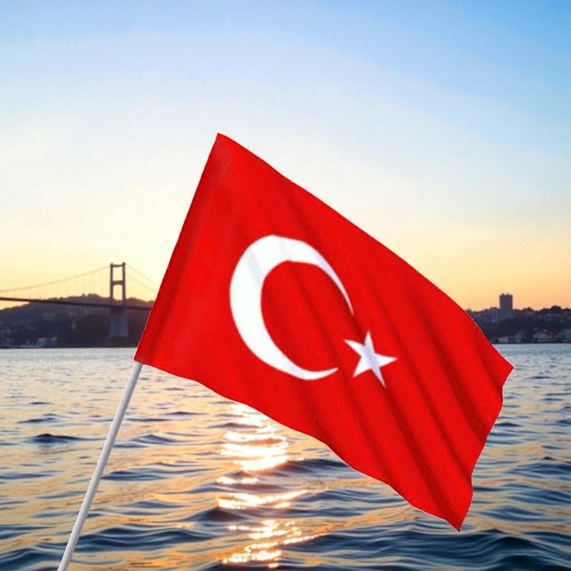 Çıtalı Bez Bayrak - 30*45