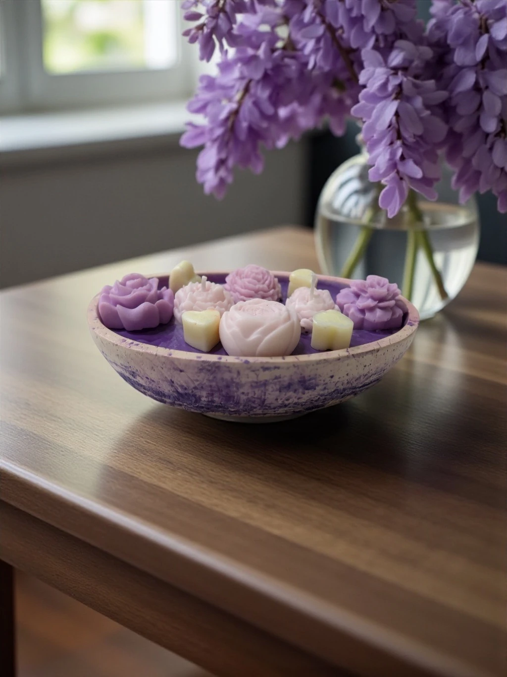 Lavender Veil Kokulu Mum by Melia 