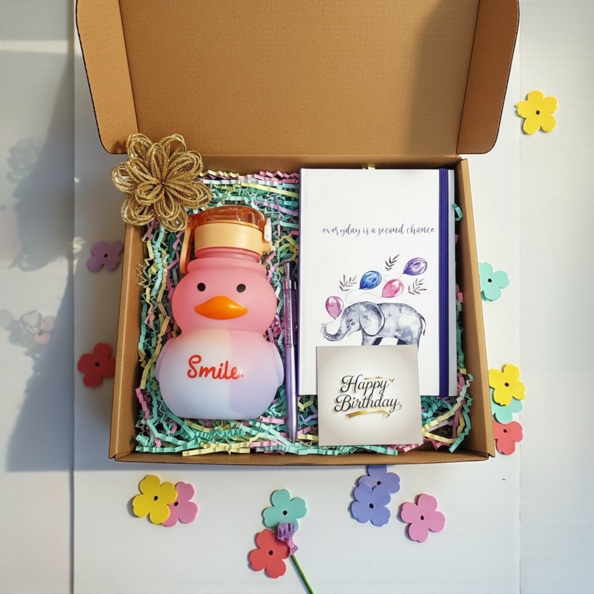 Smile Suluk Panda Defter ve Kalpli Diamond Kalem Hediye Seti 