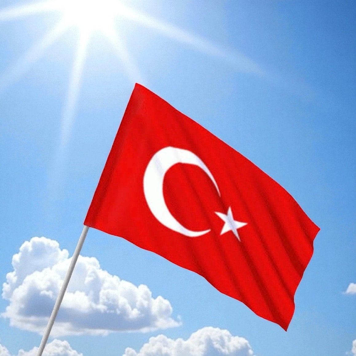 Çıtalı Bez Bayrak - 30*45