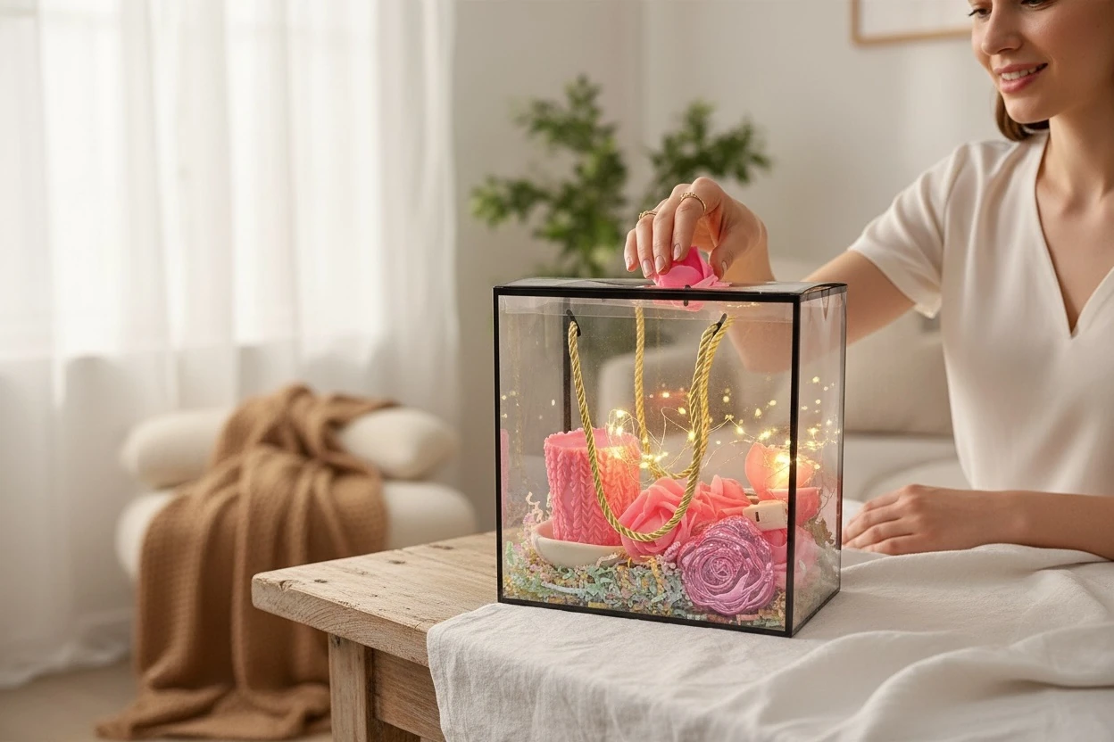 Pembe Özel Tasarım Hediye Seti 