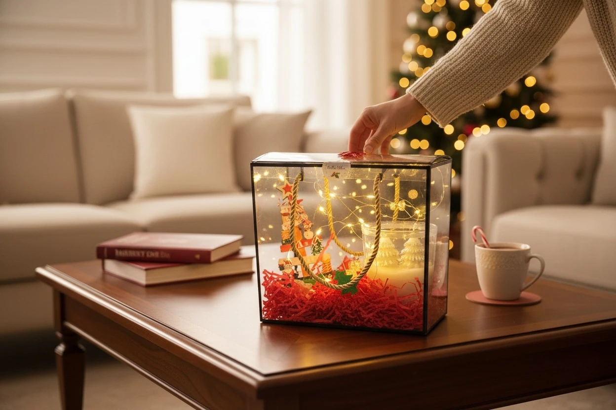 Özel Tasarım Kutusunda Yılbaşı Set